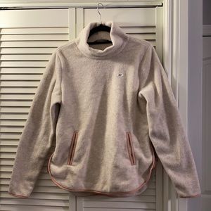 Abercrombie womens Sherpa sweatshirt / beige/pink